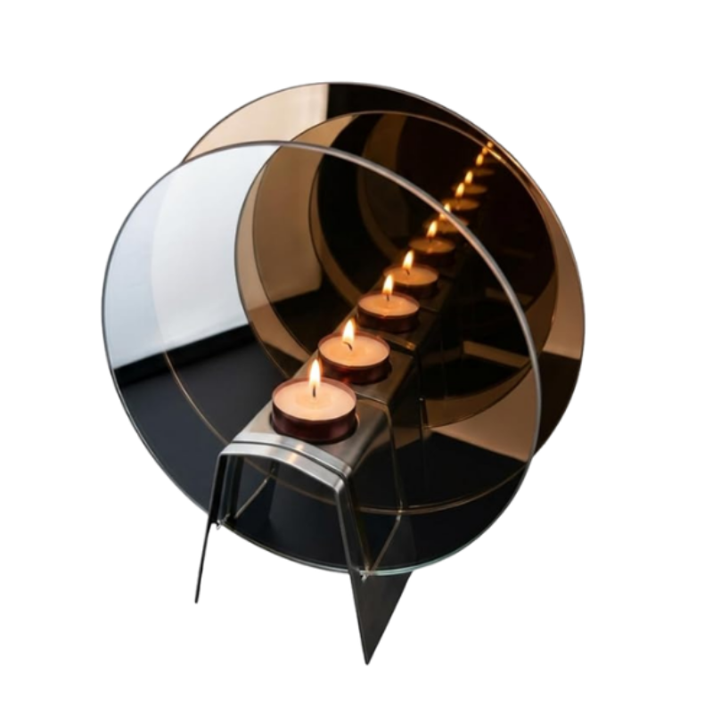 Infinity Mirror Candle Holder (21cm)