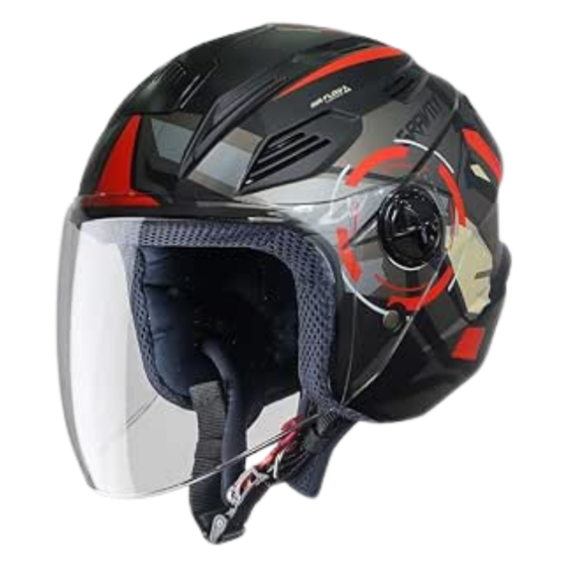 Steelbird SBA-6 7Wings Gravity Open Face ABS Helmet