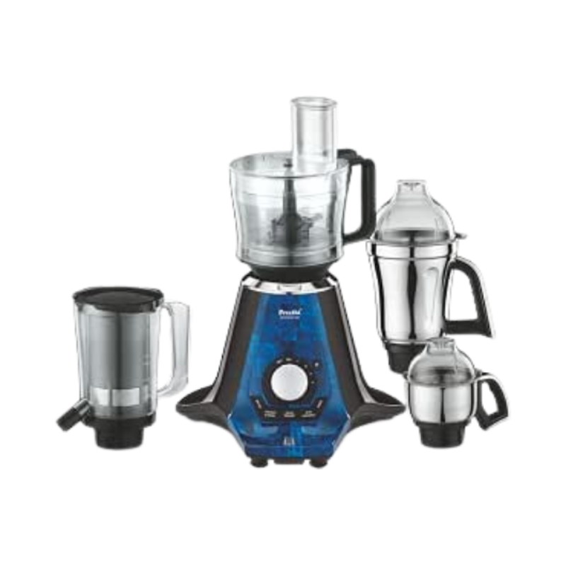 Preethi Zodiac 2.0 MG235 mixer grinder, 750 watt with 4 jars includes 3 In 1 insta fresh juicer Jar & Master chef food processor Jar (Black)