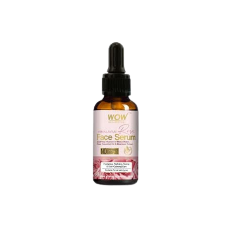 WOW Skin Science Hydrating Himaliyan Rose Face Serum | Rose Essential Oil & Beetroot | Vitamin B5 & E for Repair, Blemishes, Toning & Bright Skin | Paraben Free | For Women & Men | 30 ml