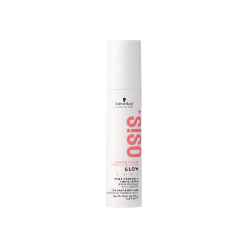 OSiS+ Schwarzkopf Professional Osis+ Glow Anti-Frizz Shine Serum I For Frizz Reduction And Shine | Vegan | Leave-In Hair Serum | Silicon Free | 50Ml
