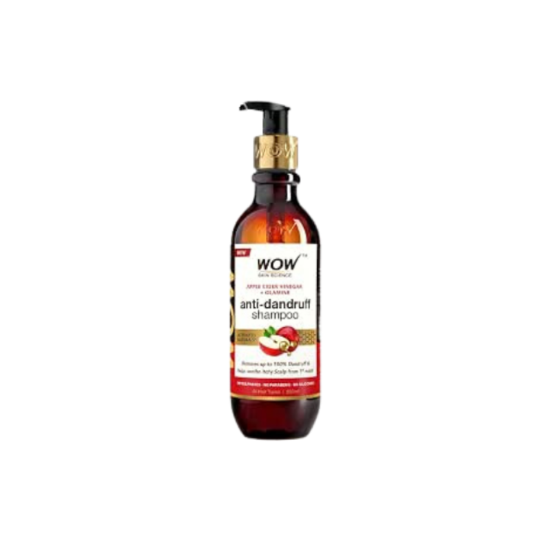 WOW Skin Science Apple Cider Vinegar Shampoo - Restores Shine & Smoothness - No Parabens, Sulphates & Silicones - 250mL