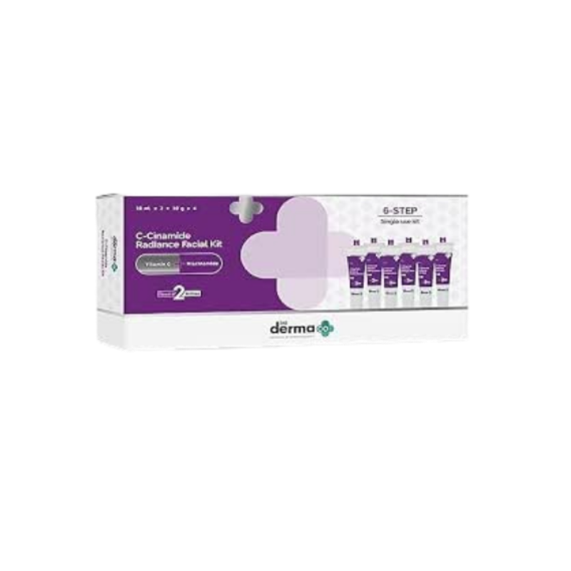The Derma Co C-Cinamide Radiance Facial Kit With Vitamin C & Niacinamide For Radiant Skin, Cream