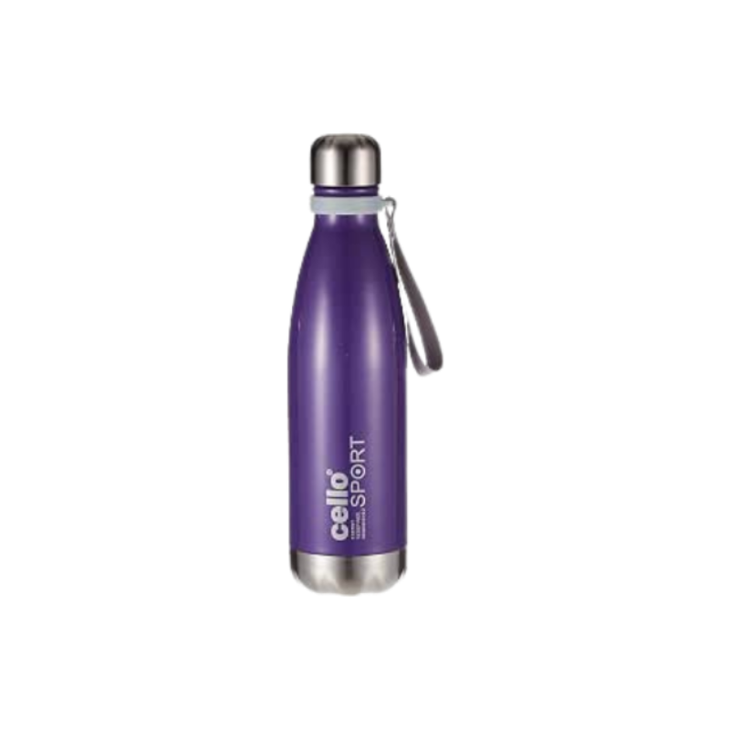 Cello-8907758010720 Scout Vacuum Insulated Water Bottle, Purple, 1000Ml, Stainless Steel