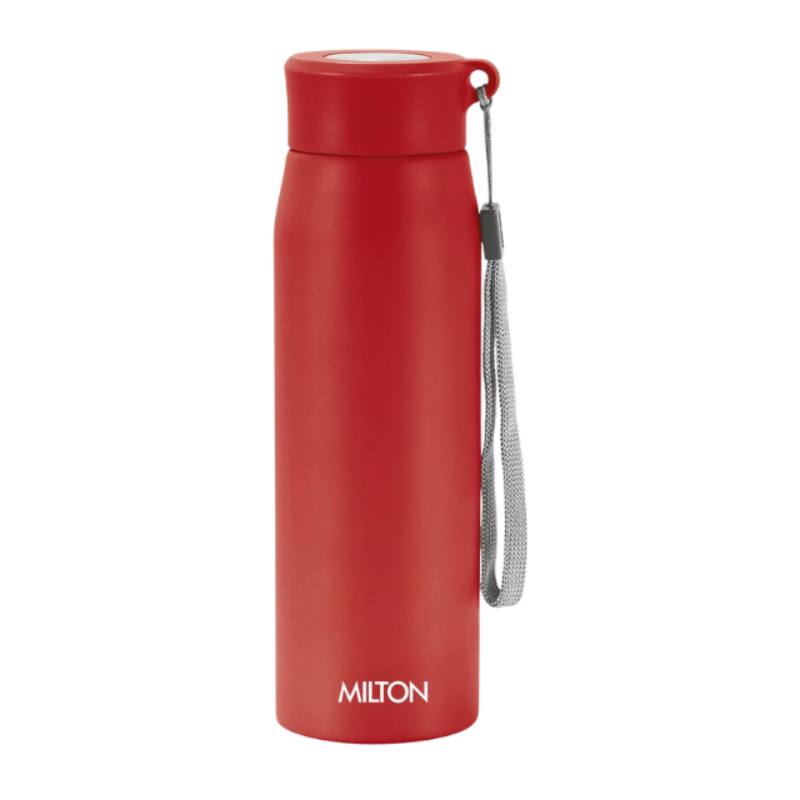MILTON Handy 650 Stainless Steel Water Bottle, 690 ml, Red | Single walled | Leak Proof | Easy Grip | Easy to Carry | Gym Bottle | Home | Kitchen | Hiking | Treking Bottle | Travel Bottle, Multi color