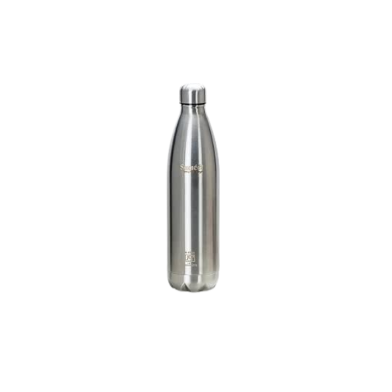 Sumeet Thermo1000 Stainless Steel 24 Hours Hot & Cold ISI Certified Double Walled Leak Proof Vacuum Flask/Water Bottle for Office/School/College/Gym/Picnic/Home/Trekking- 1000ml Silver