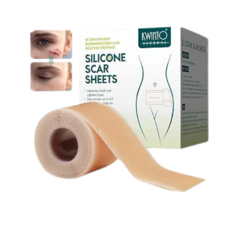 Silicone Scar Sheets, Silicon gel sheets for Scars Transparent Medical Silicone Gel Tape for Scar Removal, Silicone Scar Tape Roll For Hypertrophic Scars and Keloids Caused by Surgery