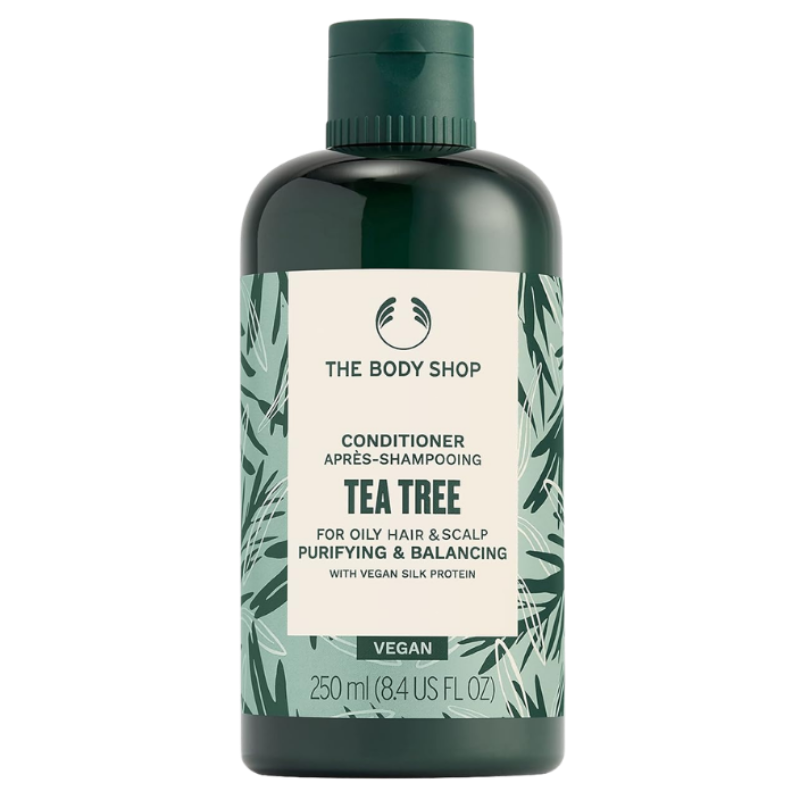 The Body Shop Tea Tree Purifying & Balancing Conditioner, For Oily Hair & Scalp, Vegan, 8.4 FL OZ