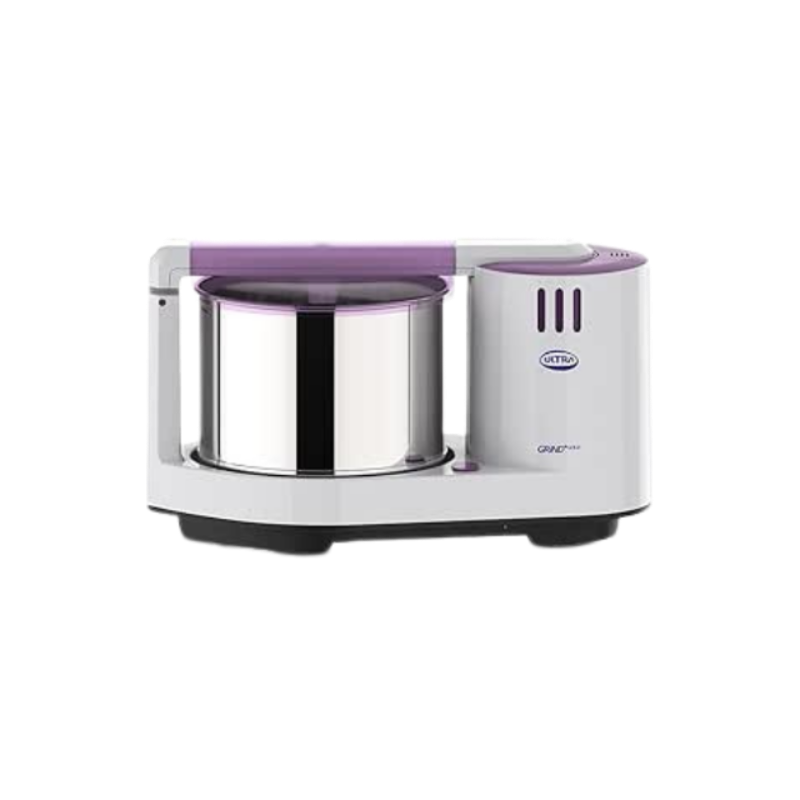 Ultra Grind+ Gold 2 Litre Table Top Wet Grinder - White | Fast Grinding Conical Stones 150W Motor & 5 Years Warranty | AISI 304 Food-Grade SS Multi Utility Cylindrical Drum, Light Weight