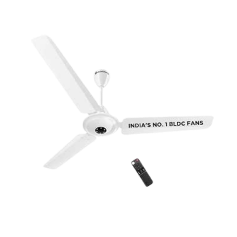 atomberg Efficio Alpha 1200mm BLDC Ceiling Fan with Remote Control | BEE 5 star Rated Energy Efficient Ceiling Fan | High Air Delivery with LED Indicators | 1+1 Year Warranty (Gloss White)