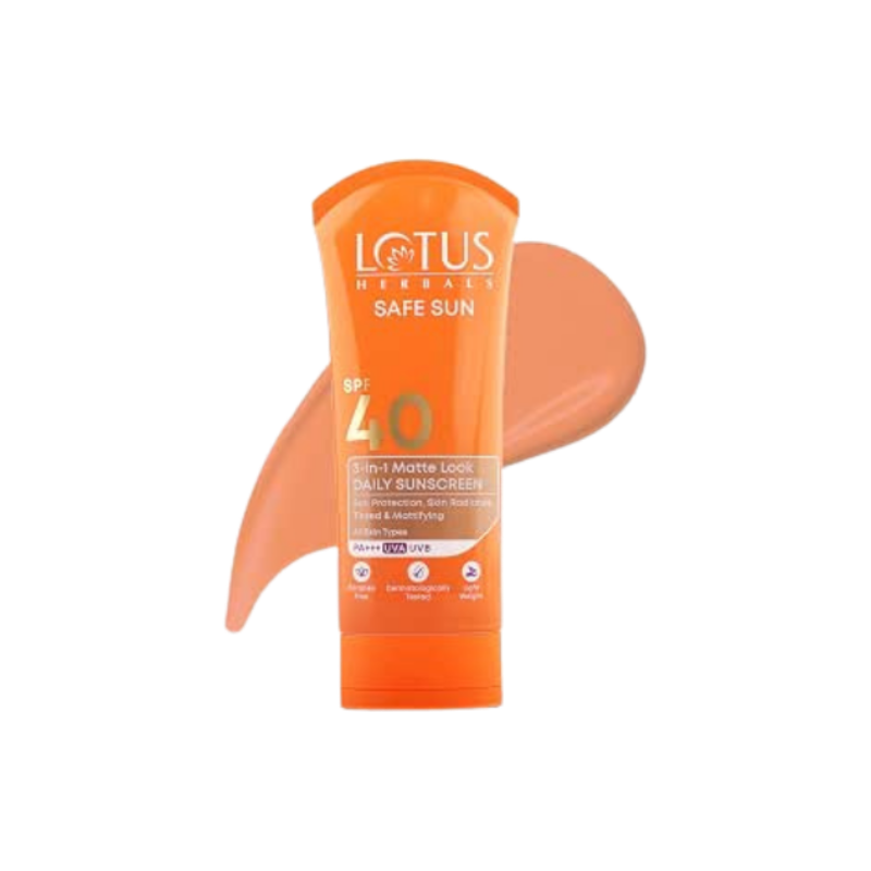 Lotus Herbals Tinted Sunscreen SPF 40 50 Grams Cream, Multi, 100g